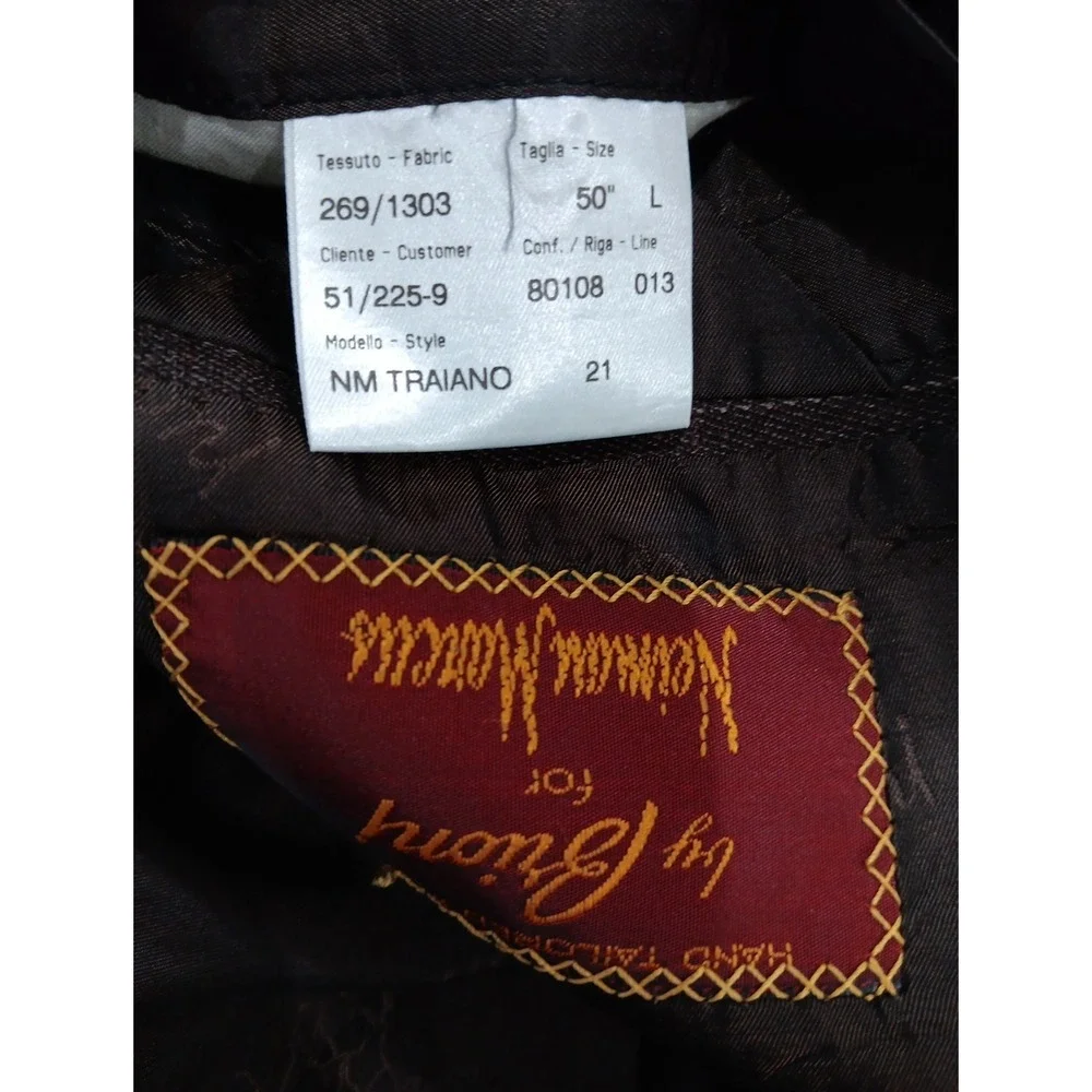 BRIONI Mens Italy Traiano Brown  Suit Jacket Blazer 100% Wool 50 L 2346‎
